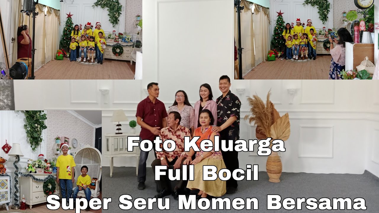 FOTO KELUARGA BESAR//BTS FOTO KELUARGA SETELAH 5 TAHUN//FOTO 18 ORANG LENGKAP DENGAN BOCIL