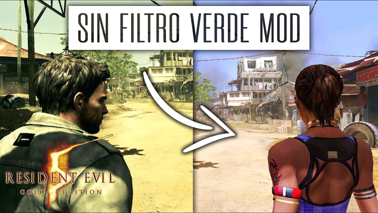 Como Quitar el Filtro Verde de Resident Evil 5 Gold Edition | Instalación y Comparación
