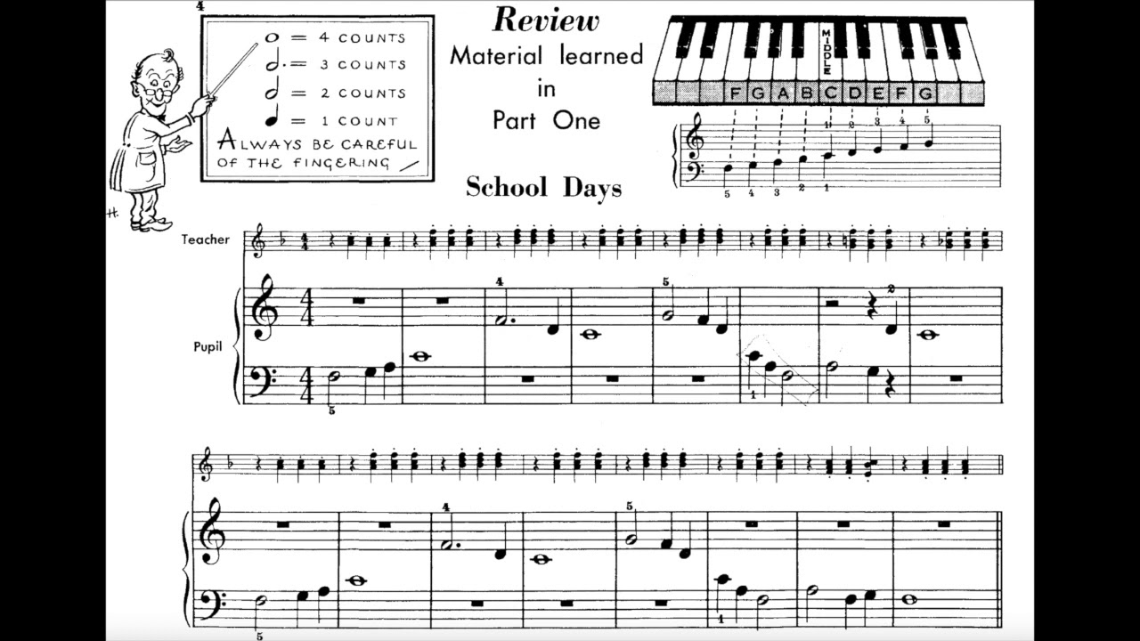 'School Days' John Thompson Part 2 Accompaniment (Play-Along! Track)
