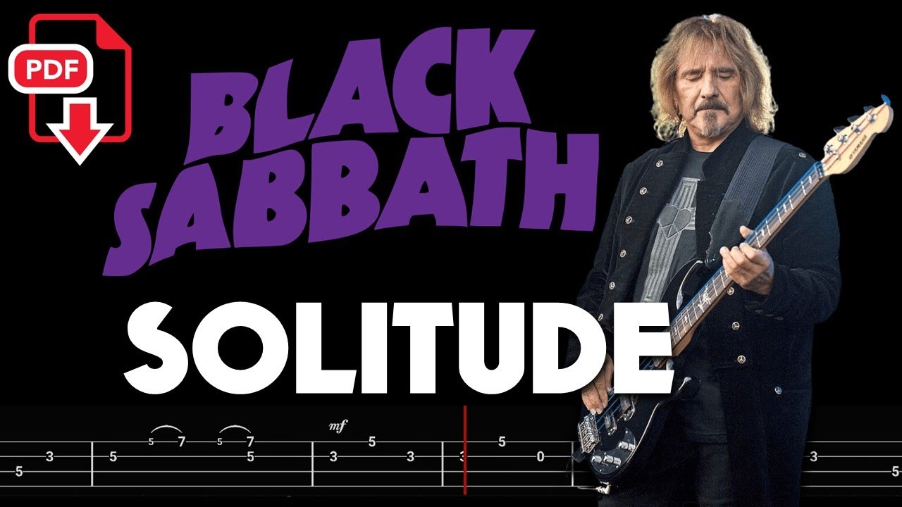 Black Sabbath – Solitude (🔴Bass Tabs | Notation)   @ChamisBass  #blacksabbathbass #blacksabbath