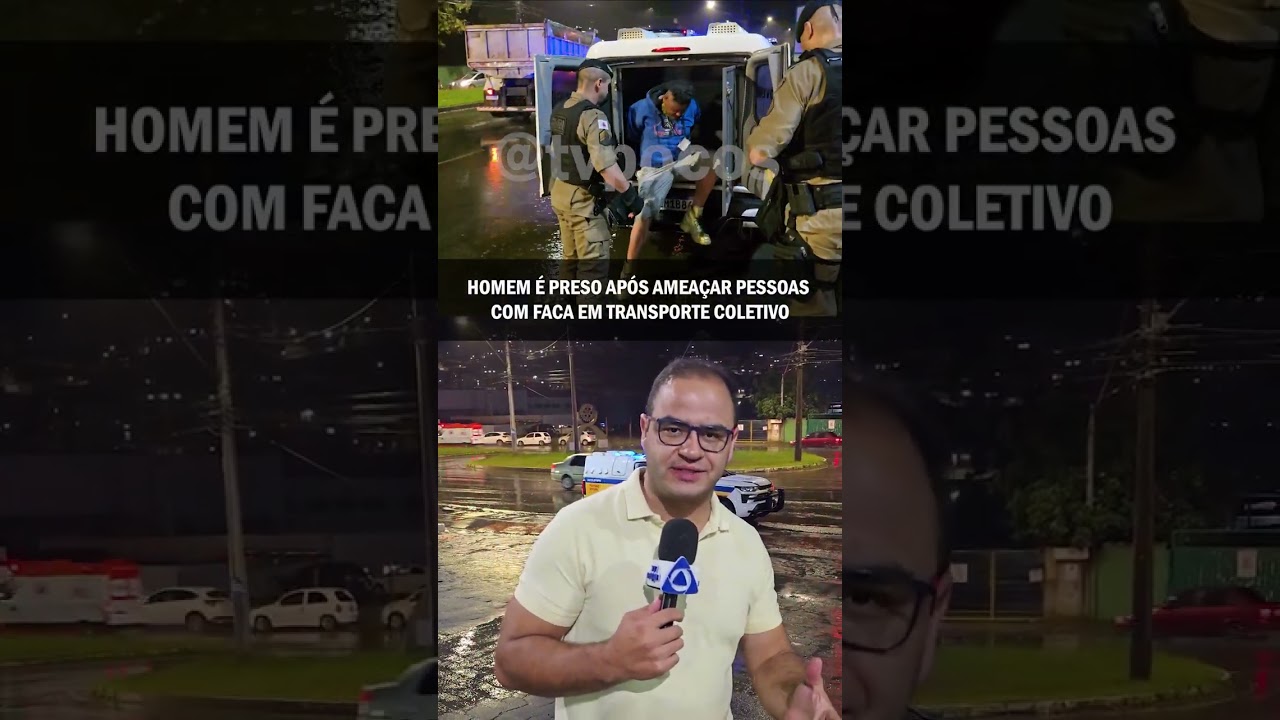 HOMEM É PRESO APÓS AMEAÇAR COM FACA PESSOAS EM ÔNIBUS DE POÇOS DE CALADS