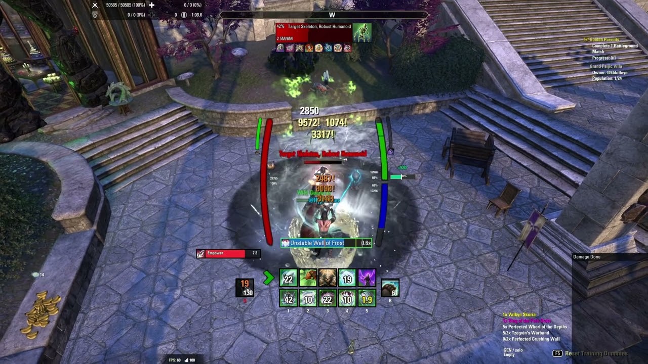 Magicka Warden Solo Build - 52.2k DPS (Tanky setup)