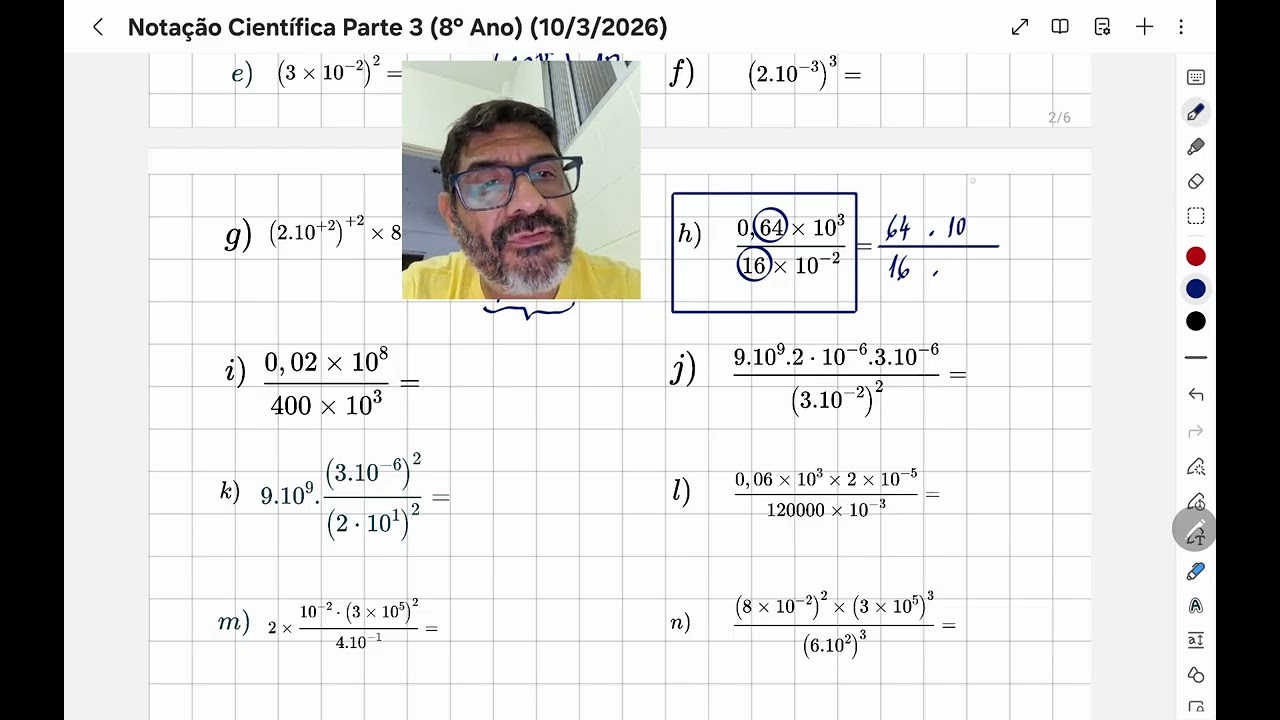 Notação Científica - Parte 3 (Calculos)