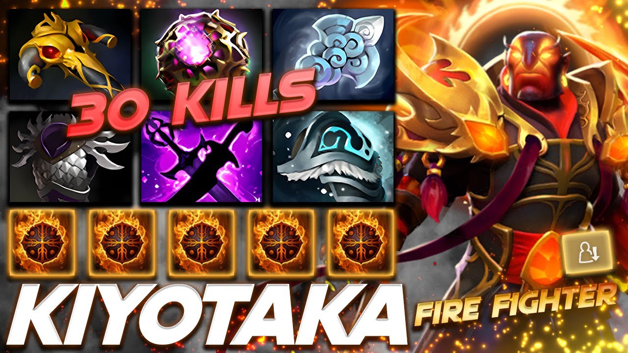 Kiyotaka Ember Spirit 30 Frags Fire Fighter - Dota 2 Pro Gameplay [Watch & Learn]