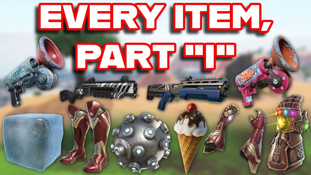 Ranking EVERY ITEM In FORTNITE ALPHABETICALLY (Part 