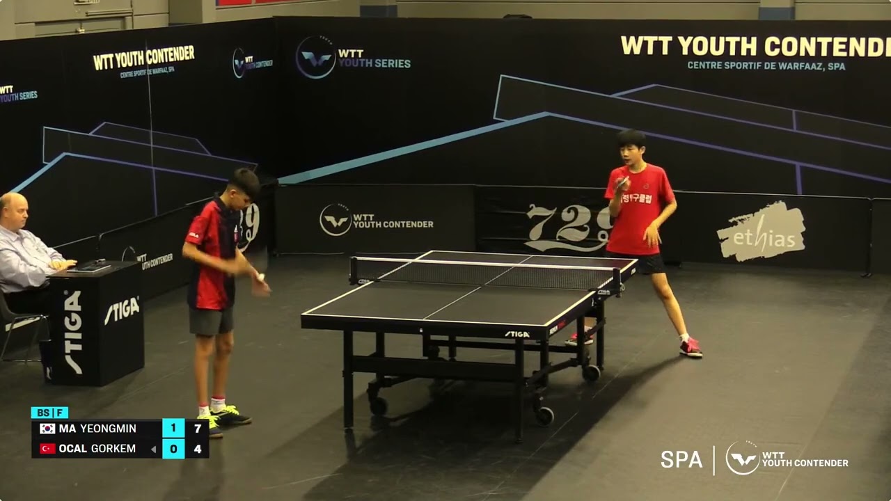 Görkem Öcal - Yeongmin Ma WTT Youth Contender Spa 2024 U15 Final Match