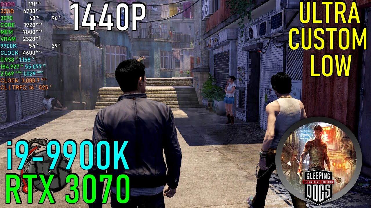 Sleeping Dogs Definitive Edition: RTX 3070 | i9-9900K | 1440P