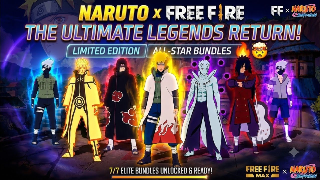 Naruto Bundles Return Date🌹🤯 | Naruto chapter 3 free fire | next anime Collab free fire 