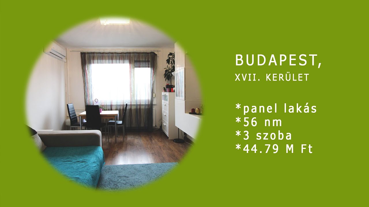 Budapest XVII. kerületben eladó 3 szobás, jó állapotú lakás