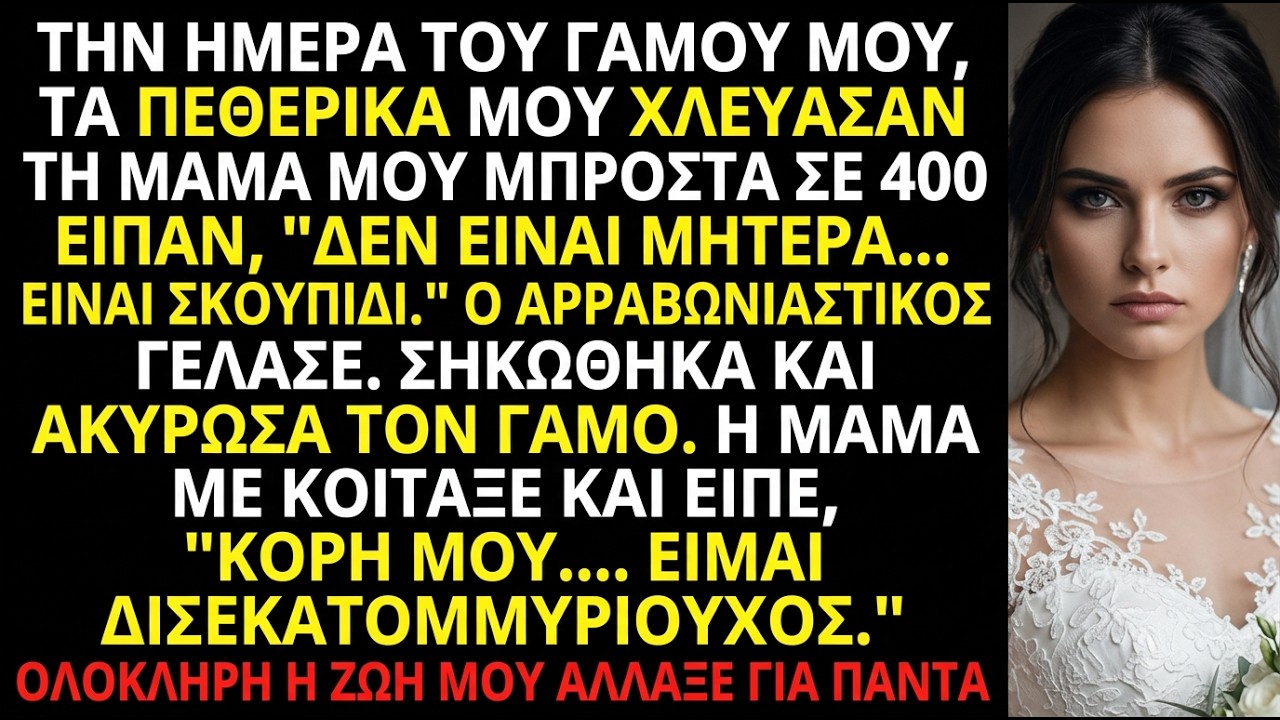 Στον γάμο μου είπαν τη μητέρα μου «σκουπίδι»—το μυστικό της άλλαξε όλα.