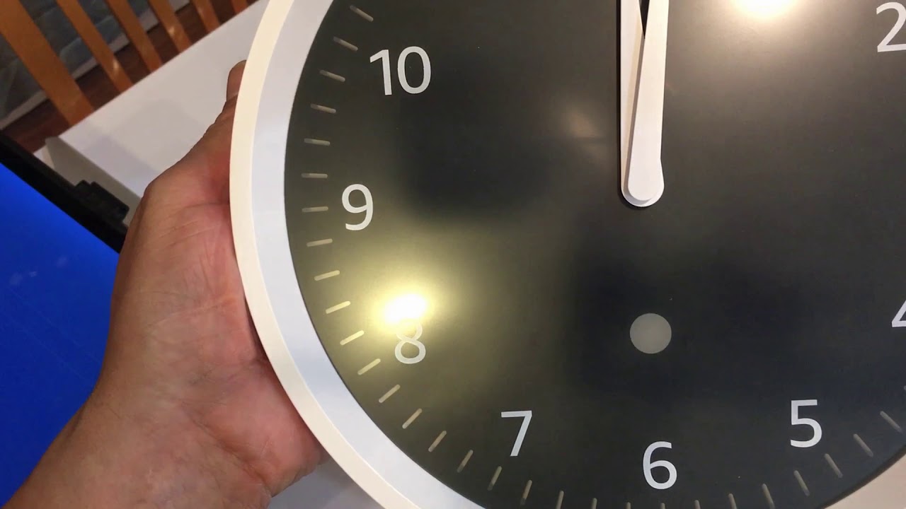 Echo Wall Clock see timers at a glance requires compatible Echo device (11-2019)