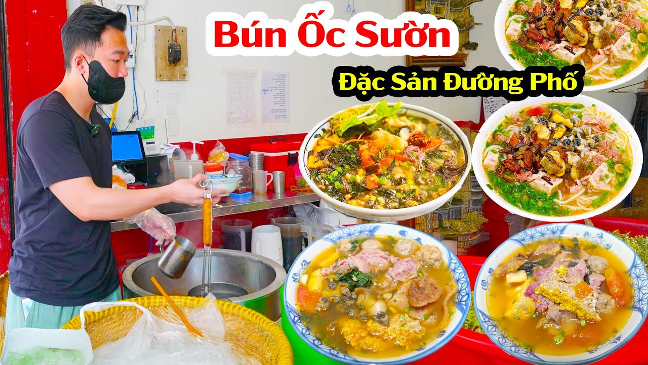 Ăn Bún Ốc Sườn Cô Huyền Siêu Ngon Đậm Đà Chất Bắc ở Sài Gòn
