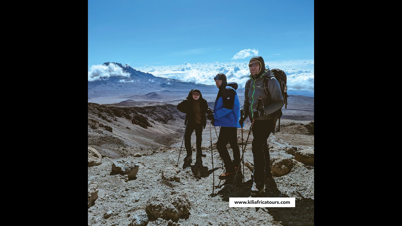 Climbing Kilimanjaro via Machame route.