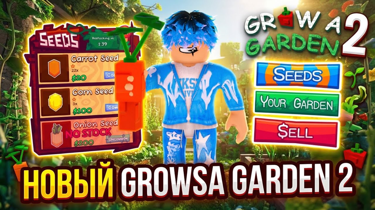 😱НОВЫЙ GROWS A GARDEN 2.0 В РОБЛОКС!