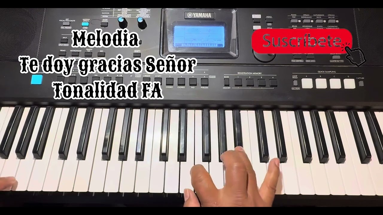 Te doy gracias Señor.melodía (borreguito xivir)