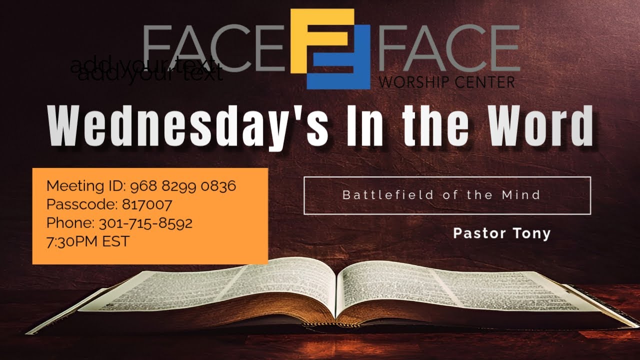 Tuesday Bible Study - The Battlefield of the Mind Part 1