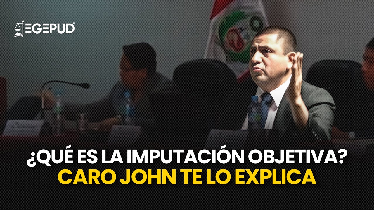 La teoría de la imputación Objetiva - Jose Antonio Caro John