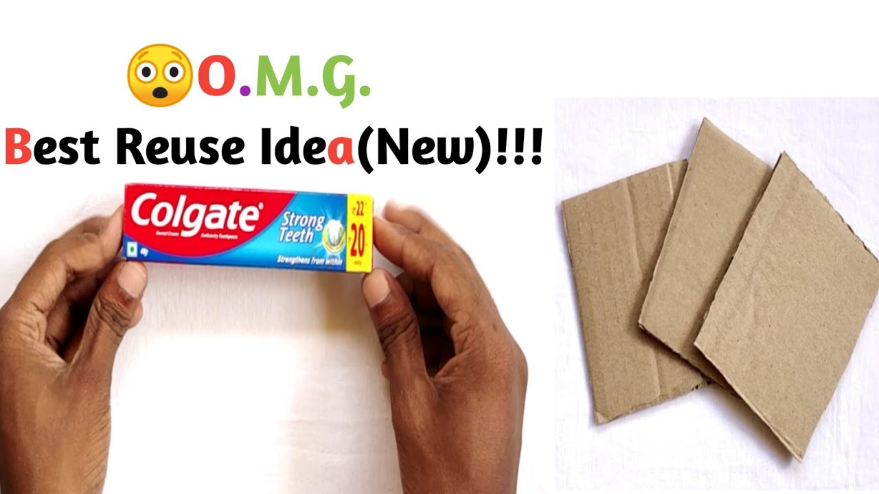 Best Reuse Idea With Colgate box /Reuse art and craft ideas/ The Art Mind
