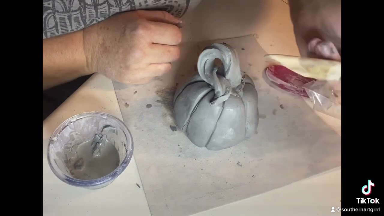 How to Make a Clay Pumpkin With Pinch Pots