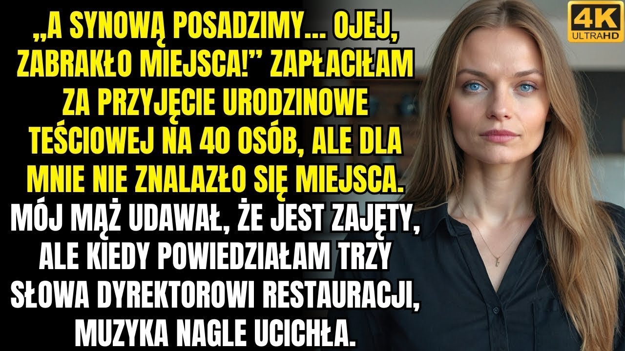 &bdquo;A synową posadzimy&hellip; ojej, zabrakło miejsca! Zapłaciłam za przyjęcie urodzinowe teściowej