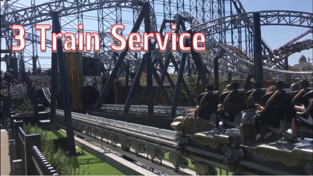 Icon Running A 3 Train Service! Blackpool Pleasure Beach!