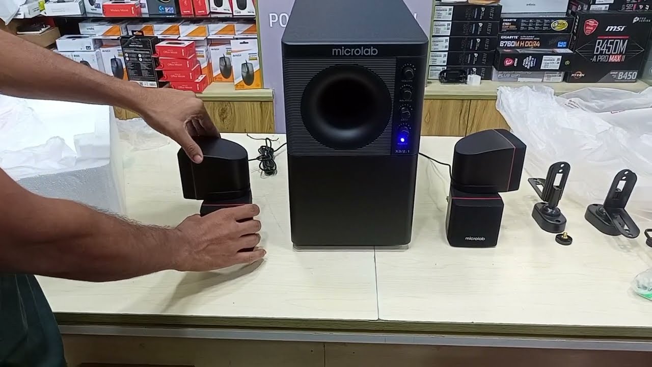 Microlab X3BT 2.1 Multimedia Bluetooth 🔊🔊🔊 play whit Pitbull Song