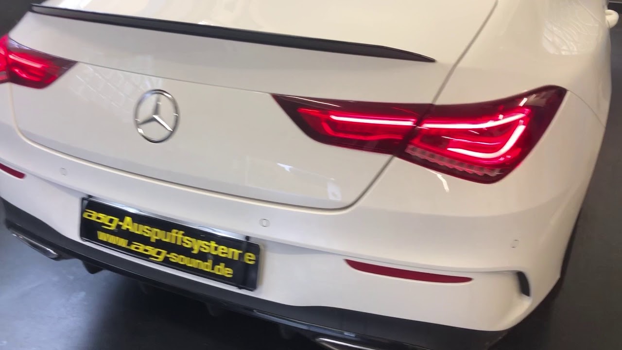 Sportauspuff Mercedes CLA 200 asg-sound Klappenauspuff Bj.2019