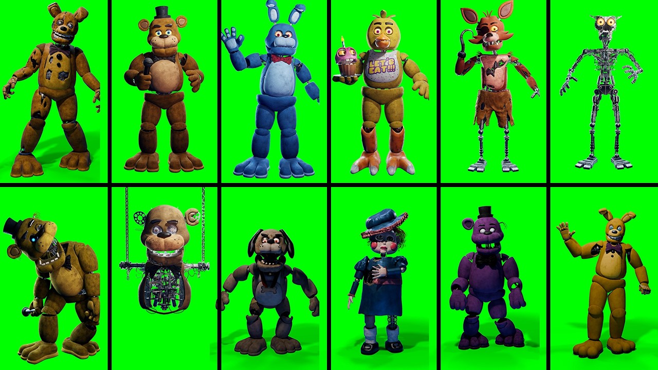 FNAF Movie Design Green Screen Animations