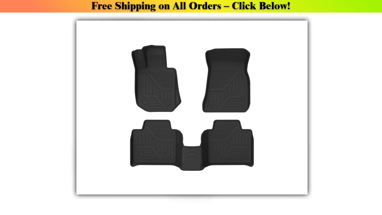 2024  For BMW 3 Series 2020 2021 2022 Rubber Car Floor Mats Waterproof Protective TPE Car Pad