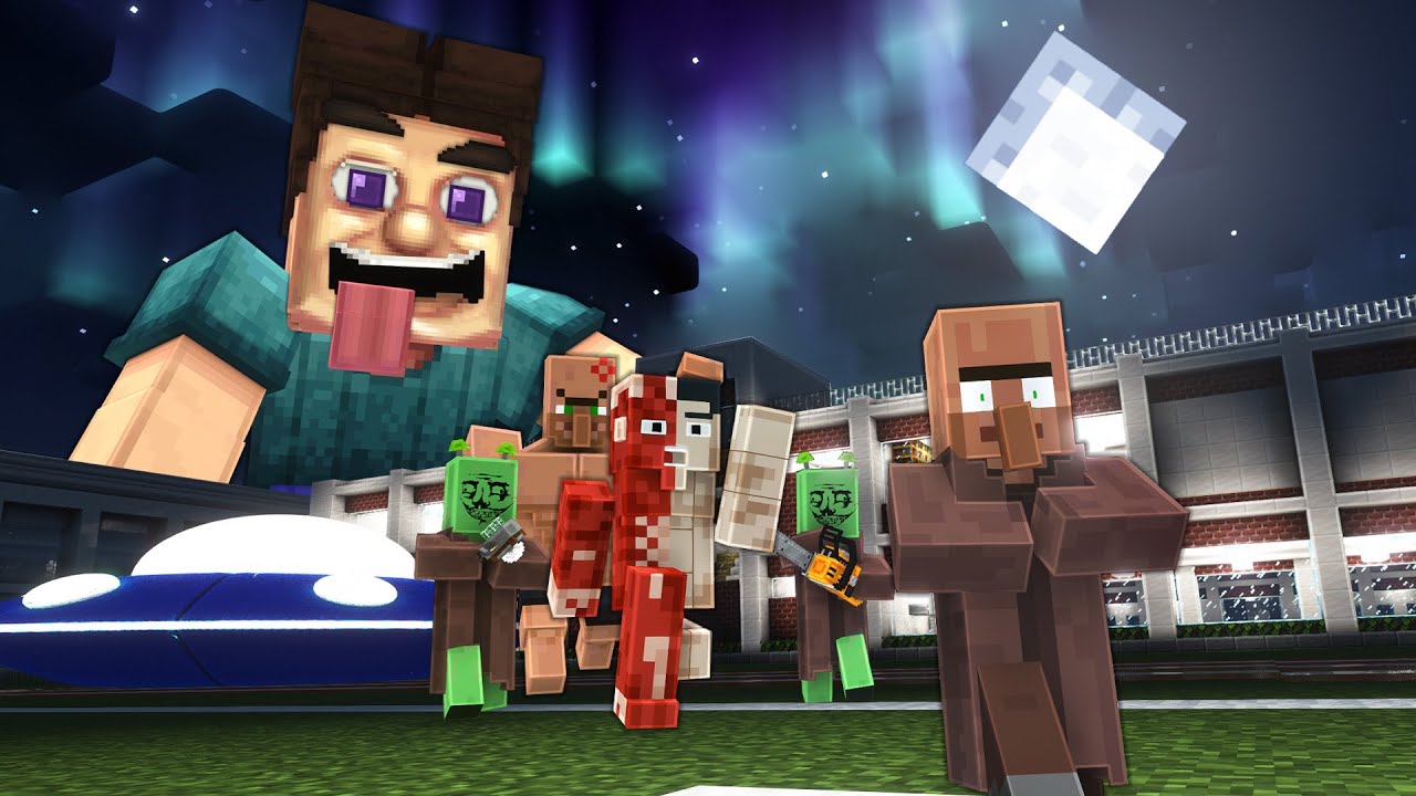 THE GOLDEN BALL RUN... Minecraft Villager With Weird Scary Mods