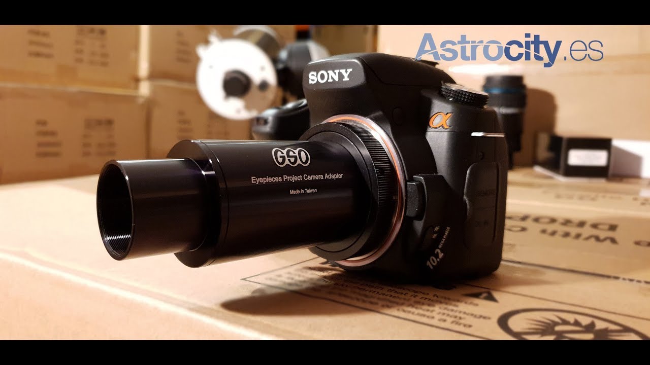 Astrofotografía con proyección de ocular GSO