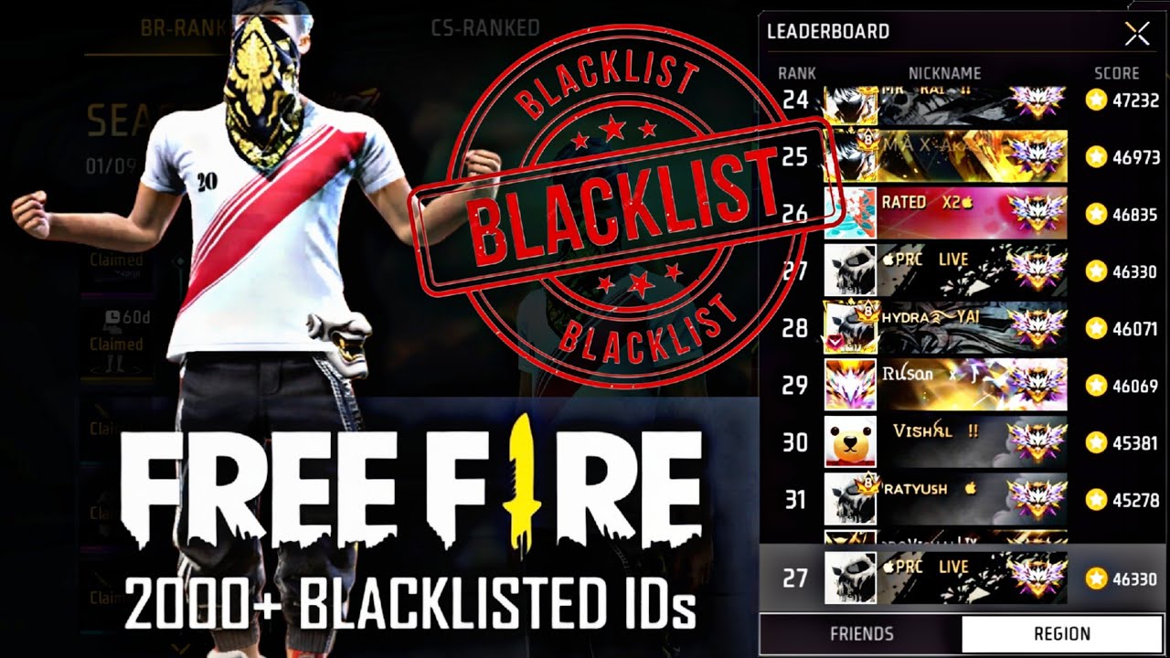 2000+ ID blacklist kiya free fire ne history me pehli bar hua #freefire #blacklist #gaming 