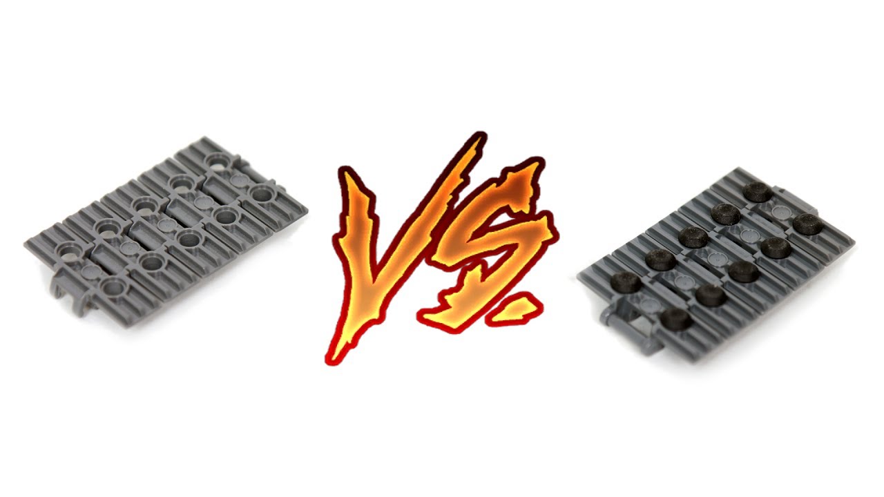 Performance test: LEGO bare tracks VS LEGO tracks with rubber attachments