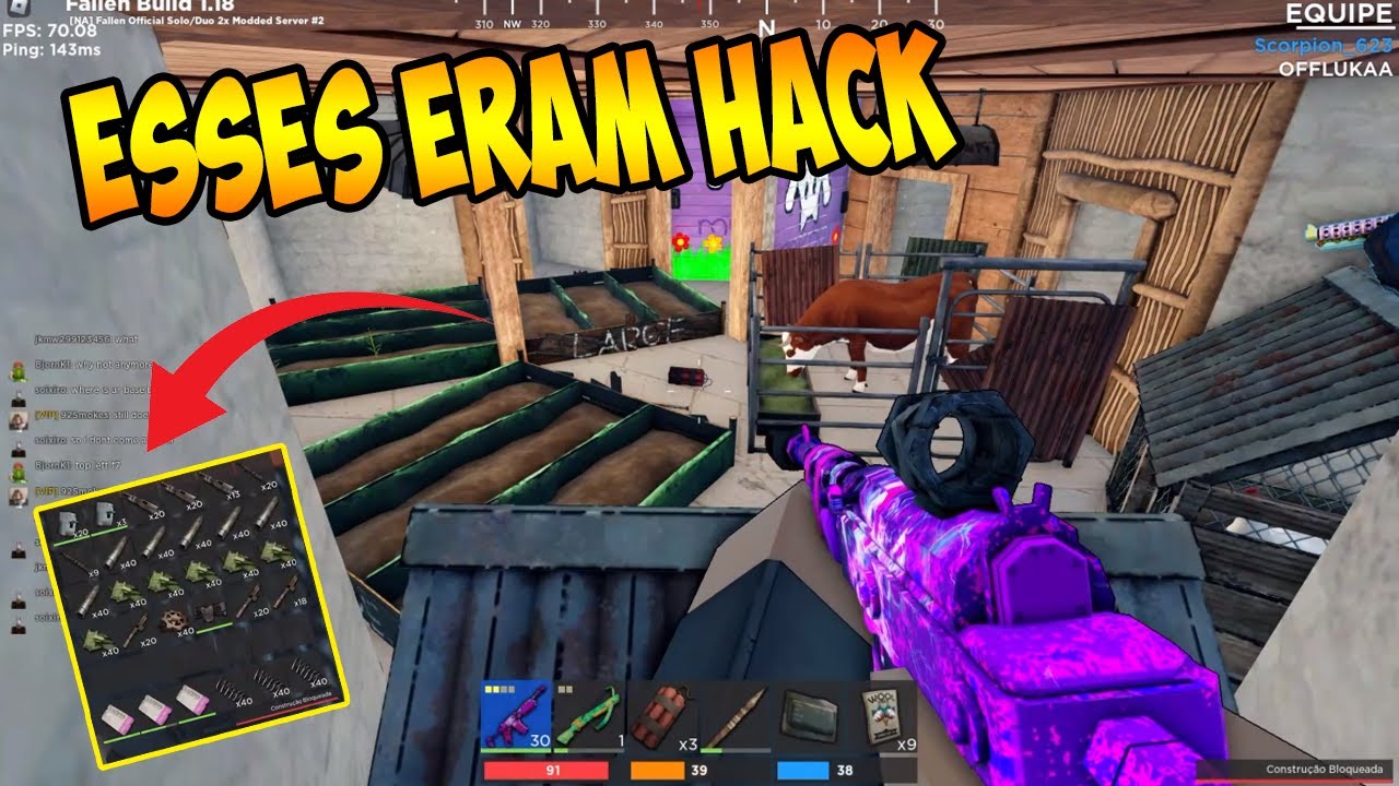 RUST ROBLOX FALLEN SURVIVAL - ESSES ERAM HACK