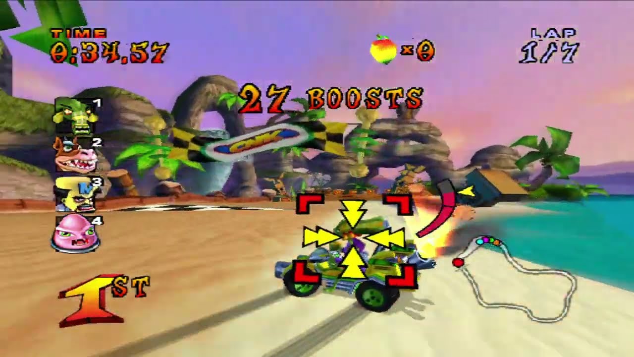 Crash Nitro Kart Inferno Island 7 Laps Oxide CNK