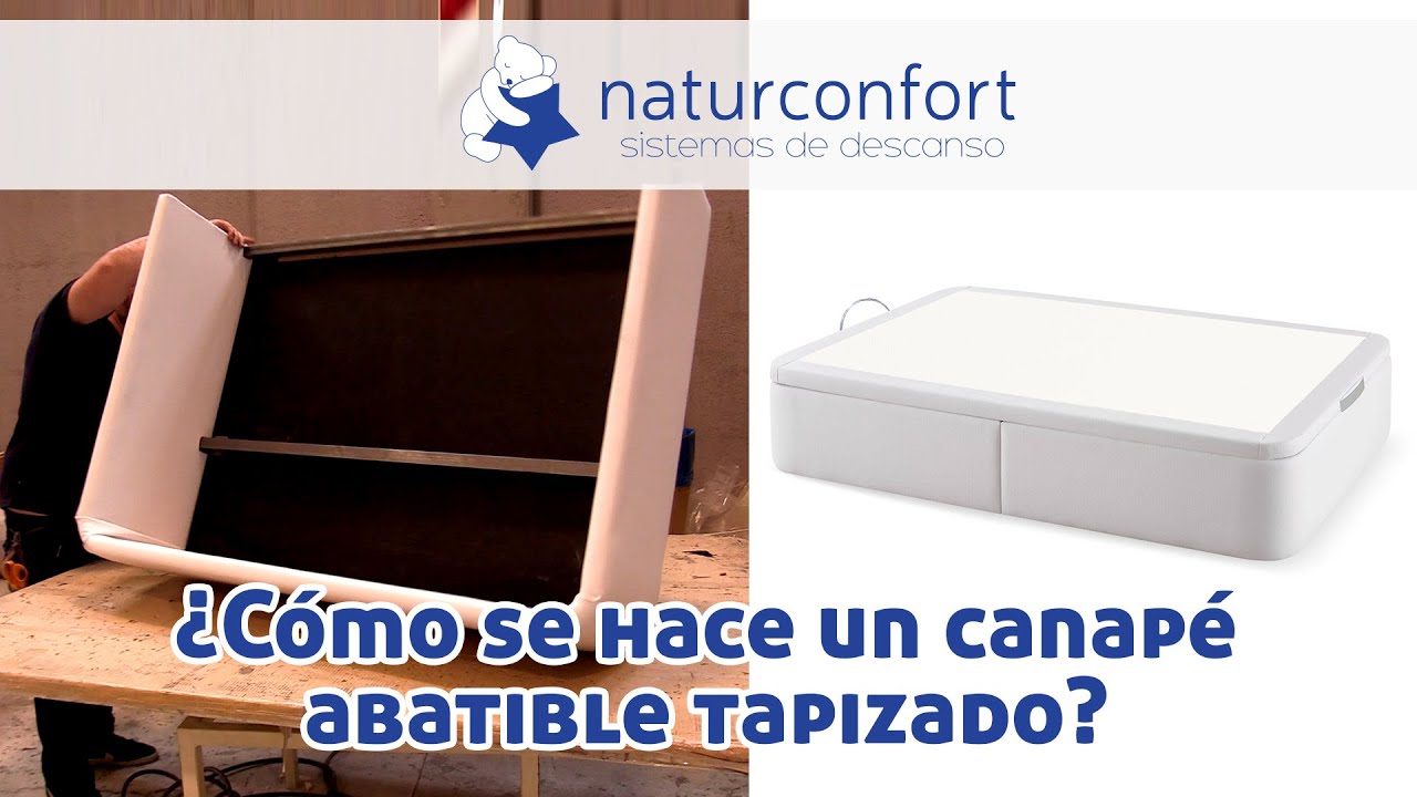 ¿Cómo se hace un canapé abatible tapizado? | Colchones Naturconfort