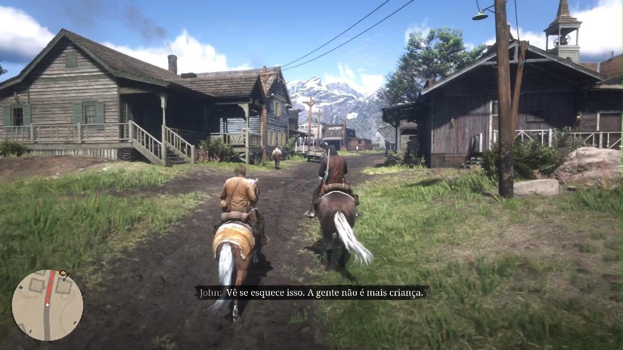 Red Dead Redemption 2 pequena confusão na cidade