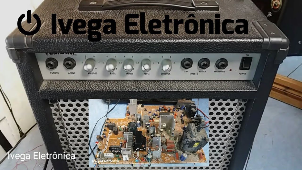 Alimentando um amplificador com placa de tv