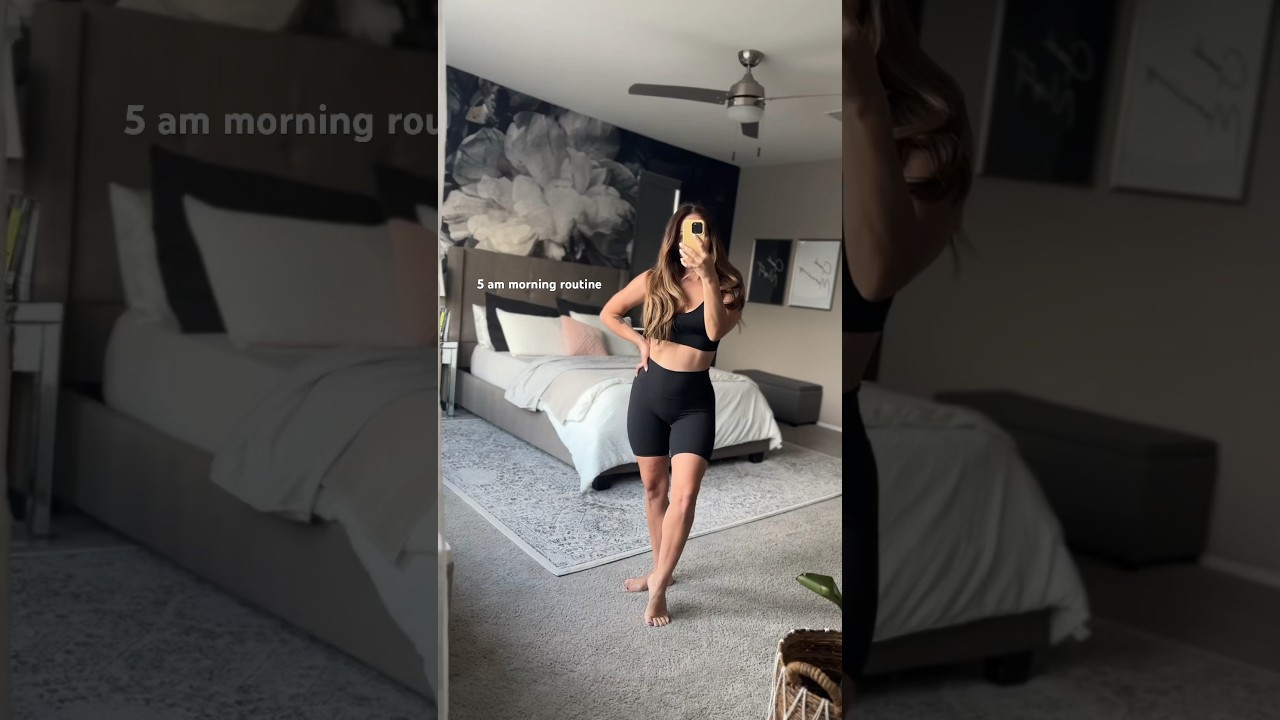 ⛅️ 5 am morning routine &bull; #5ammorningroutine #morningroutine #healthymorning#shorts
