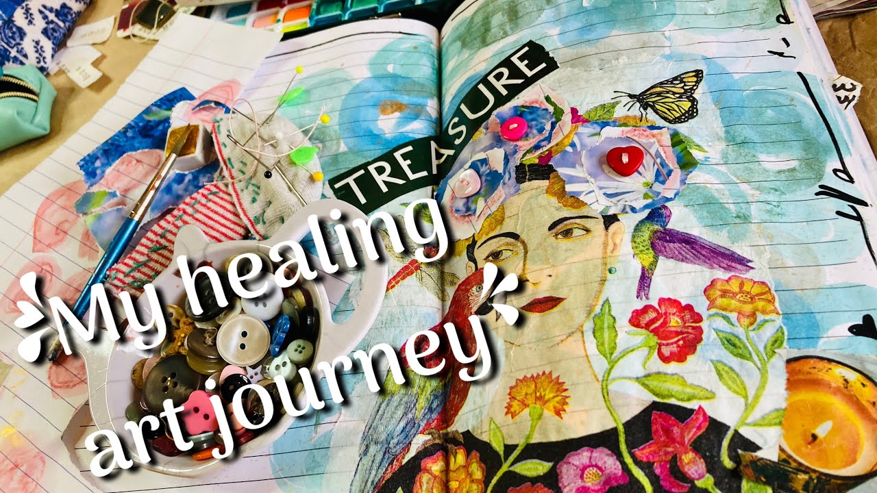 Art journal page 2026 simple & relaxing #ideas #gentlejournaling 