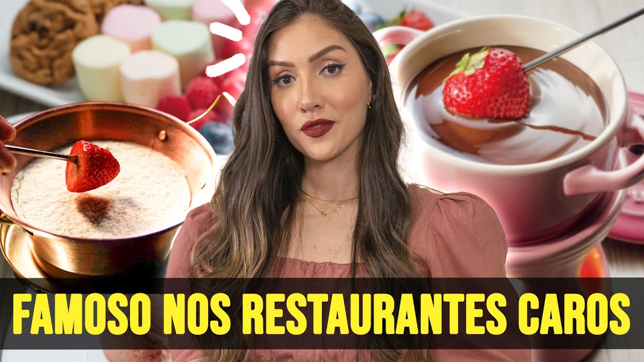COMO FAZER RECEITA FONDUE de LEITE NINHO e CHOCOLATE AMARGO dos RESTAURANTES FAMOSOS | super BARATO