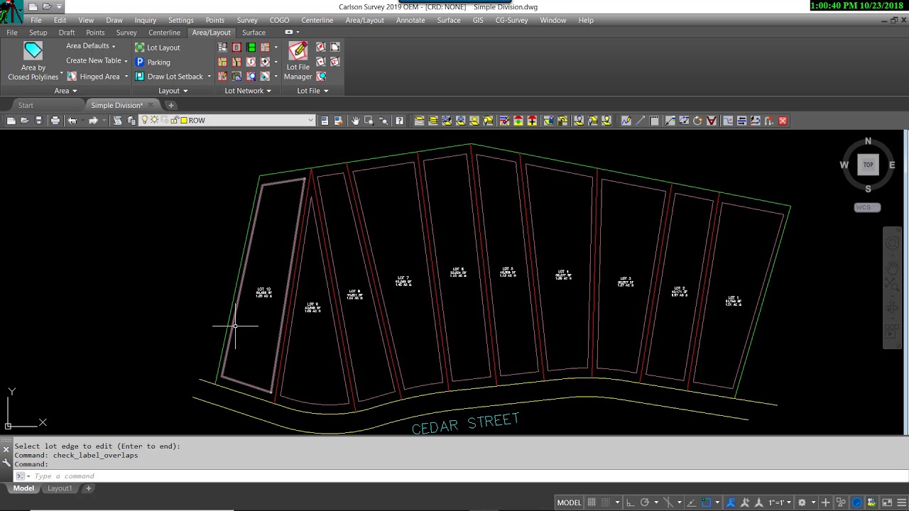 Simple subdivision using LotNET
