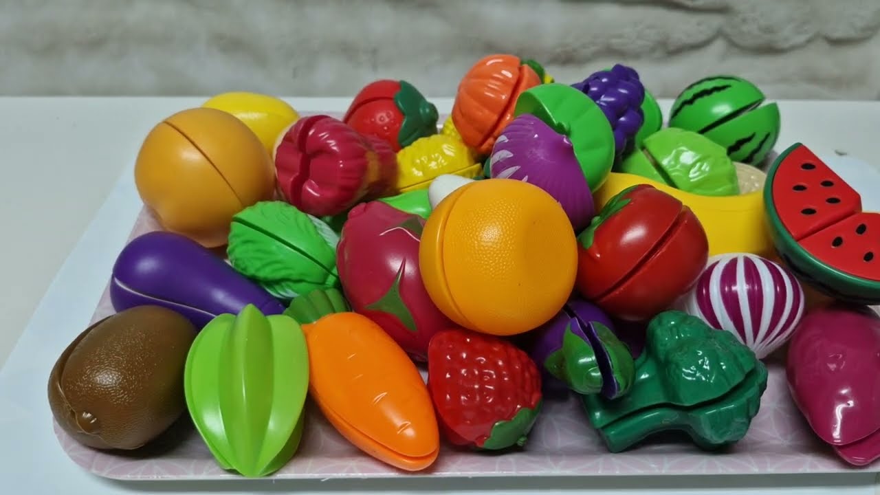 #1 SATISFYING ASMR SLICING FRUIT AND VEGGIES #asmrsounds #cuttingskills 