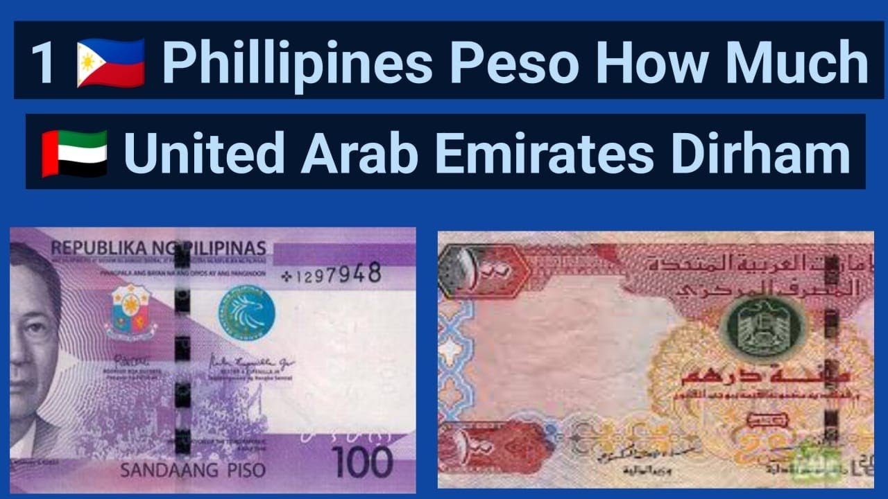 United Arab Emirates Dirham to Philippines Peso Conversation Rate | 100 UAE (AED) Dirham in Peso