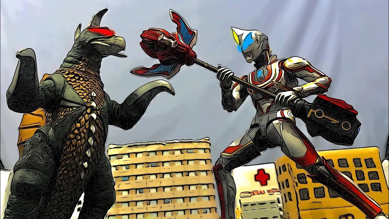 Ultraman Geed vs Gigan | Ultraman + Godzilla Stop Motion | LJPL Animation