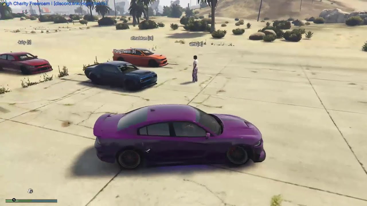 GTA 5 ROLEPLAY - HELLCAT CAR MEET ( THINGS GOT UGLY )