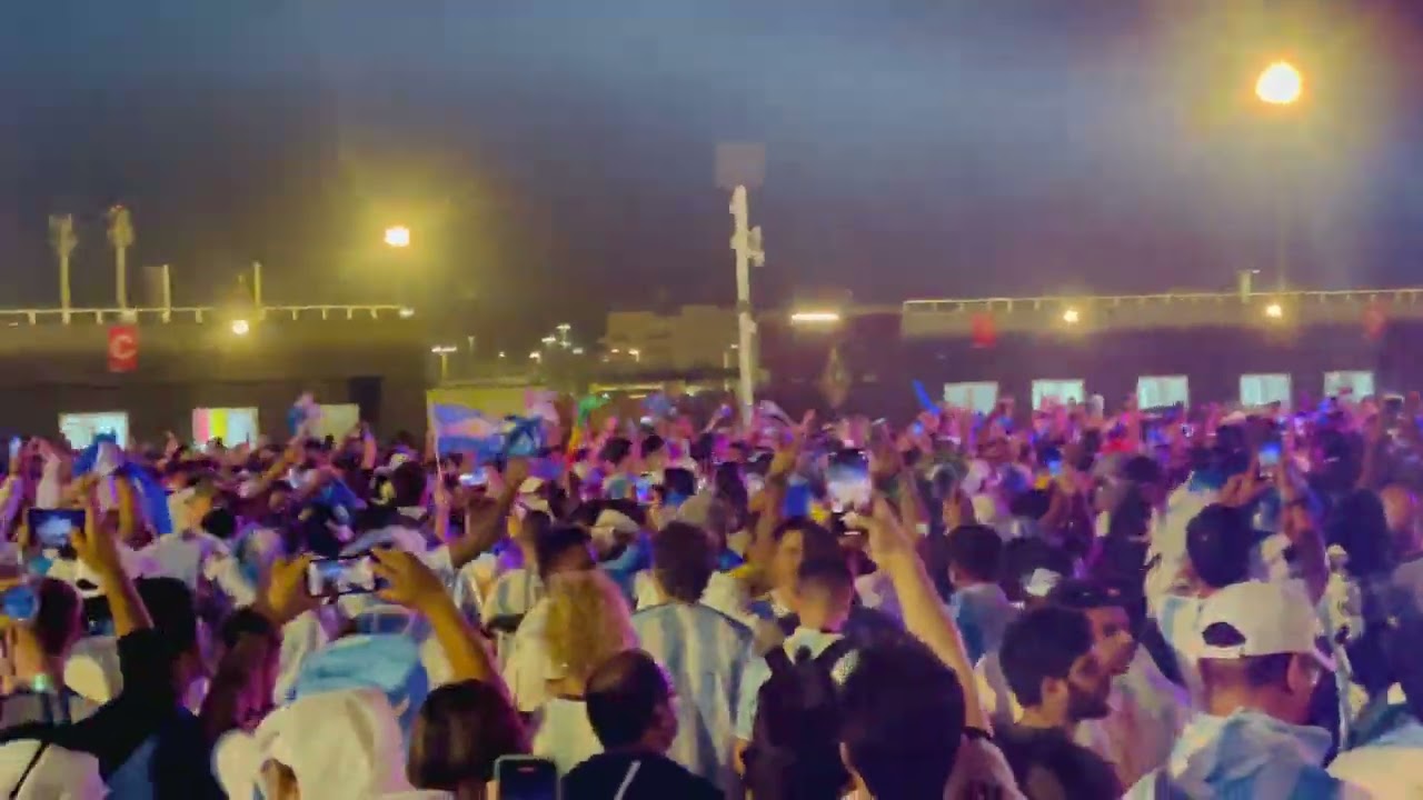 Argentina Vs Mexico FIFA World Cup 2022 Fans Celebration at Lusail Stadium