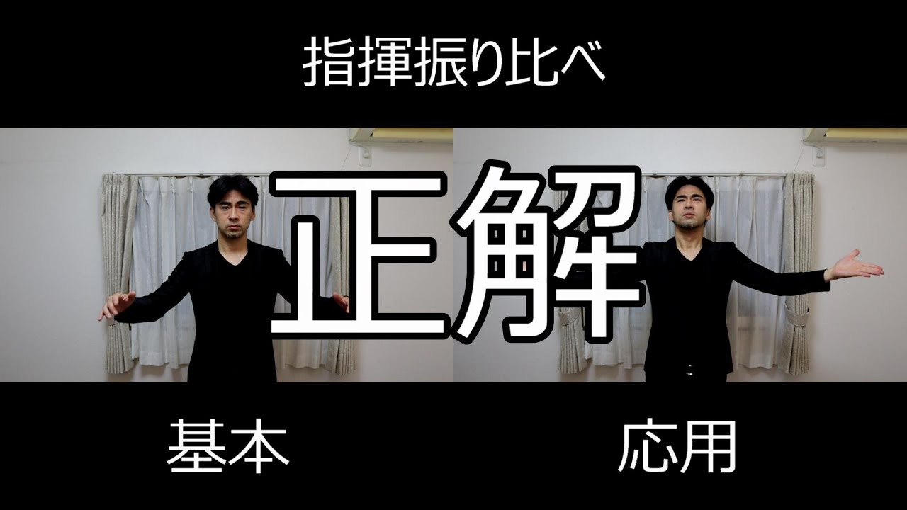 見て学ぶ指揮法・指揮振り比べ「正解」　基本・応用