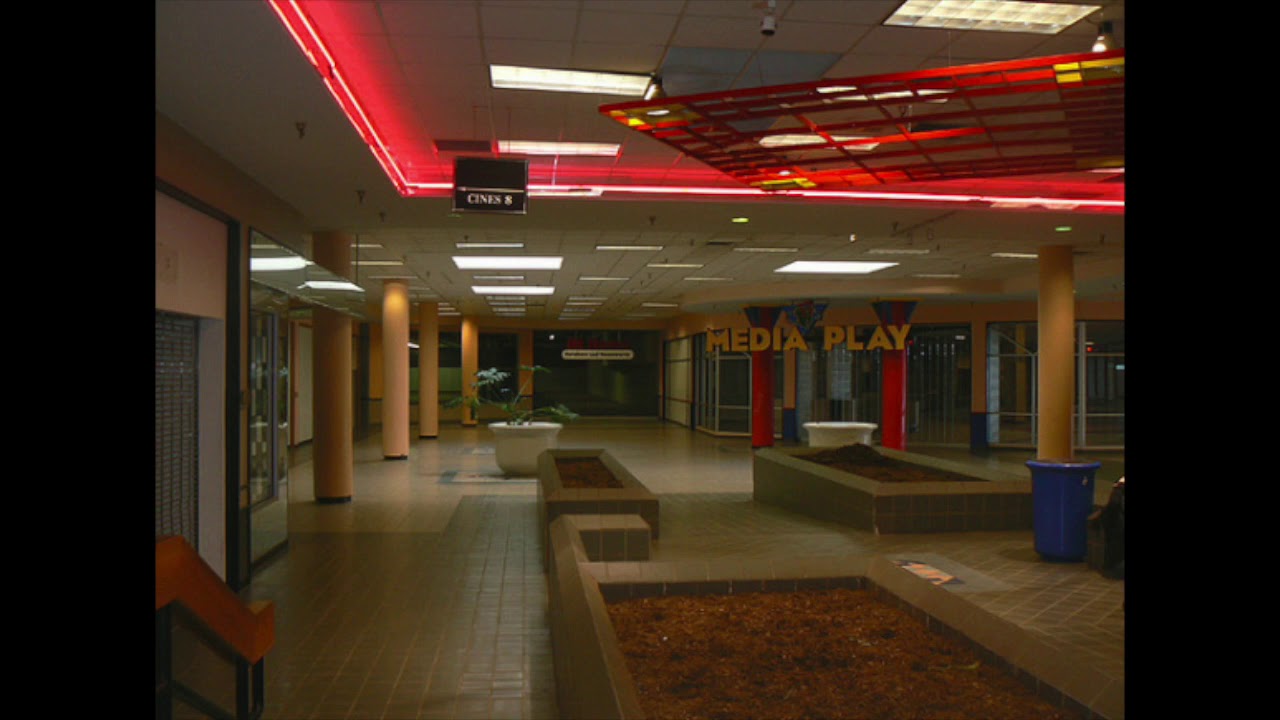 Early 2000s music (plays in a dead mall)