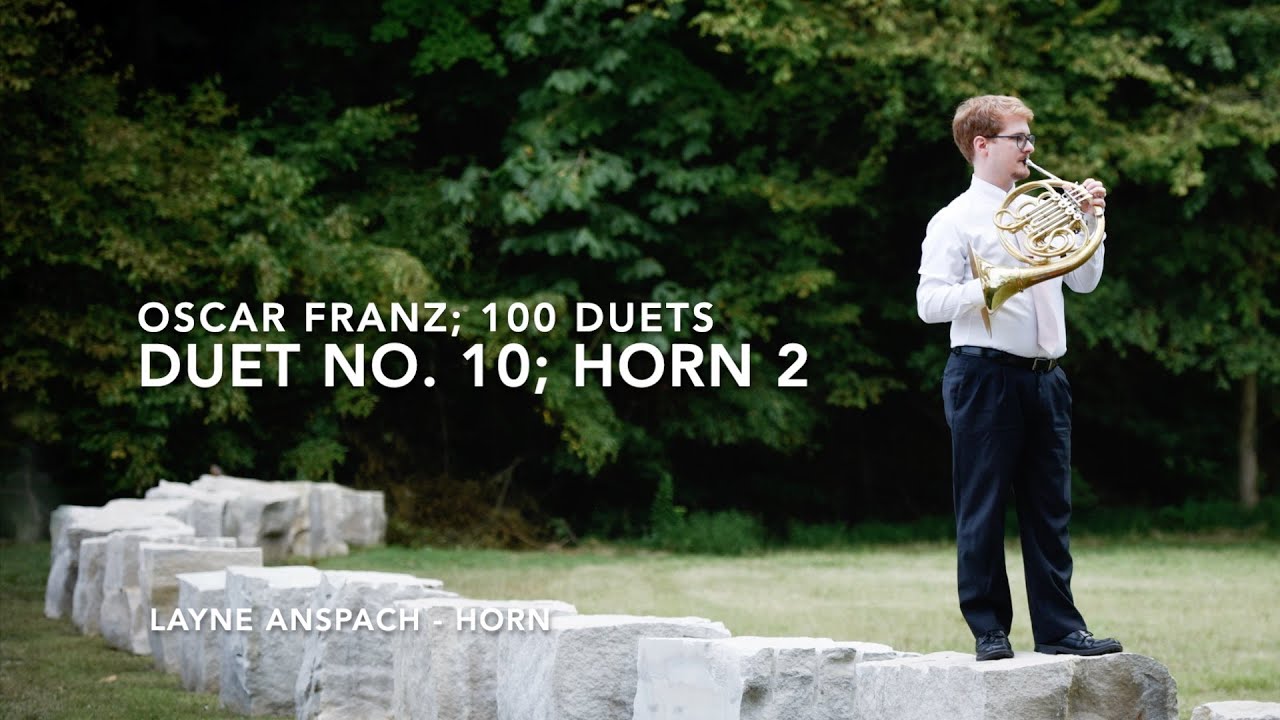 Oscar Franz: Duet No. 10, Horn 2; 100 Duets